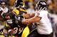 PITTSBURGH - JANUARY 18: Nose tackel Haloti Ngata #92 of the Baltimore Ravens attempts to tackel Willie Parker #39 of the Pittsburgh Steelers during the AFC championship game on January 18, 2009 at Heinz Field in Pittsburgh, Pennsylvania. (Photo by Greg