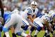 Oct 14, 2013; San Diego, CA, USA; Indianapolis Colts quarterback Andrew Luck (12) under center during the first half against the San Diego Chargers at Qualcomm Stadium. Mandatory Credit: Christopher Hanewinckel-USA TODAY Sports