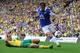 NORWICH, ENGLAND - AUGUST 17: Steven Whittaker of Norwich City tackles Leighton Baines of Everton during the Barclays Premier League match between Norwich City and Everton at Carrow Road on August 17, 2013 in Norwich, England. (Photo by Tony Marshall/Get