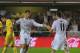 VILLARREAL, SPAIN - SEPTEMBER 14: Gareth Bale of Real Madrid celebrates with Cristiano Ronaldo after scoring Real's opening goal during the La Liga match between Villarreal and Real Madrid at El Madrigal on September 14, 2013 in Villarreal, Spain. (Phot