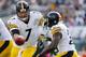 Complicating matters for Roethlisberger is that the Steelers cannot run the ball well. He'll need to throw to get the Steelers a win, which means he must be adequately protected.