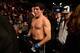 Apr 20, 2013; San Jose, CA, USA; Gilbert Melendez leaves after his defeat against Benson Henderson (not pictured) during the lightweight championship bout of the UFC on Fuel TV at HP Pavilion. Mandatory Credit: Kyle Terada-USA TODAY Sports