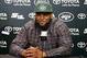 Apr 26, 2013; Florham Park, NJ, USA; New York Jets first round selection defensive lineman Sheldon Richardson answers questions during a press conference at the New York Jets Training Facility. Mandatory Credit: Jim O'Connor-USA TODAY Sports