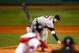 BOSTON, MA - OCTOBER 13: Max Scherzer #37 of the Detroit Tigers pitches against the Boston Red Sox during Game Two of the American League Championship Series at Fenway Park on October 13, 2013 in Boston, Massachusetts. (Photo by Jared Wickerham/Getty Im