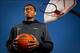 Apr. 5, 2013; Chicago, IL, USA; Simeon Career Academy varsity basketball team member Jabari Parker poses on an outdoor court near the school on the south side of Chicago. Parker, a 6 foot 8 inch senior, has verbally committed to attending Duke University