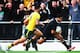DUNEDIN, NEW ZEALAND - OCTOBER 19: Julian Savea of the All Blacks runs over to score a try during The Rugby Championship match between the New Zealand All Blacks and the Australian Wallabies at Forsyth Barr Stadium on October 19, 2013 in Dunedin, New Zeal
