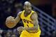 Oct 8, 2013; Cleveland, OH, USA; Cleveland Cavaliers point guard Jarrett Jack (1) runs the offense in the third quarter against the Milwaukee Bucks at Quicken Loans Arena. Mandatory Credit: David Richard-USA TODAY Sports