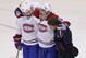 Montreal Canadiens forward Max Pacioretty being helped off the ice on Thursday.