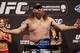 Jun 14, 2013; Winnipeg, Manitoba, Canada; Roy Nelson during the weigh in at UFC 161 at the MTS Center. Mandatory Credit: Bruce Fedyck-USA TODAY Sports