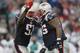 FOXBORO, MA - JANUARY 02: Jerod Mayo #51 of the New England Patriots congratulates Vince Wilfork #75 in the second half against the Miami Dolphins on January 2, 2011 at Gillette Stadium in Foxboro, Massachusetts. (Photo by Elsa/Getty Images)