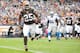 CLEVELAND, OH - OCTOBER 13: Running back Chris Ogbonnaya #25 of the Cleveland Browns runs in a touchdown reception during the first half against the Detroit Lions at FirstEnergy Stadium on October 13, 2013 in Cleveland, Ohio. (Photo by Jason Miller/Getty