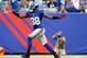 EAST RUTHERFORD, NJ - OCTOBER 06: Hakeem Nicks #88 of the New York Giants celebrates his first down catch in the first quarter against the Philadelphia Eagles at MetLife Stadium on October 6, 2013 in East Rutherford, New Jersey. (Photo by Elsa/Getty Ima