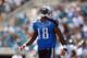 JACKSONVILLE, FL - SEPTEMBER 11: Kenny Britt #18 of the Tennessee Titans reacts after a play during a 16-14 loss to the Jacksonville Jaguars during their season opener at EverBank Field on September 11, 2011 in Jacksonville, Florida. (Photo by Streeter