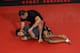 SAN JOSE, CA - OCTOBER 10, 2013: UFC fighter Cain Velasquez (black shirt) trains with Noad Lahat during a media day workout at American Kickboxing Academy to promote his October 19, title fight with Junior dos Santos on October 10, 2013 in San Jose, Cali