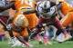 Jadeveon Clowney (No. 7) turned in his best game of the season against Tennessee.