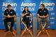 TALLADEGA, AL - OCTOBER 18: (L-R) Bob Fontana, CEO of Aspen Dental talks with Danica Patrick, driver of the #10 Aspen Dental Chevrolet and Mike Petrosillo of Aspen Dental during a press conference prior to practice for the NASCAR Sprint Cup Series 45th A