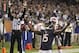 Oct 10, 2013; Chicago, IL, USA; Chicago Bears wide receiver Brandon Marshall (15) celebrates after scoring a touchdown against the New York Giants in the second quarter at Soldier Field. Mandatory Credit: Andrew Mills-USA TODAY Sports