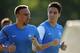DONETSK, UKRAINE - JUNE 22: Samir Nasri of France talks with Franck Ribery as they train in the late evening sun at Kirsha Training Facility on June 22, 2012 in Donetsk, Ukraine. (Photo by Laurence Griffiths/Getty Images)