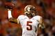 CLEMSON, SC - OCTOBER 19: Jameis Winston #5 of the Florida State Seminoles passes during the game against the Clemson Tigers at Memorial Stadium on October 19, 2013 in Clemson, South Carolina. (Photo by Tyler Smith/Getty Images)