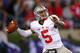 EVANSTON, IL - OCTOBER 05: Braxton Miller #5 of the Ohio State Buckeyes passes against the Northwestern Wildcats at Ryan Field on October 5, 2013 in Evanston, Illinois. Ohio State defeated Northwestern 40-30. (Photo by Jonathan Daniel/Getty Images)