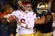 SOUTH BEND, IN - OCTOBER 19: Cody Kessler #6 of the University of Southern California Trojans passes against the Notre Dame Fighting Irish at Notre Dame Stadium on October 19, 2013 in South Bend, Indiana. (Photo by Jonathan Daniel/Getty Images)