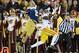 Oct 19, 2013; South Bend, IN, USA; Southern California Trojans receiver Marqise Lee (9) is defended by Notre Dame Fighting Irish cornerback Bennett Jackson (2) at Notre Dame Stadium. Mandatory Credit: Kirby Lee-USA TODAY Sports