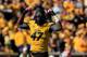COLUMBIA, MO - OCTOBER 19: Defensive lineman Kony Ealy #47 of the Missouri Tigers reacts after a sack of quarterback Tyler Murphy #3 of the Florida Gator sduring the game at Faurot Field/Memorial Stadium on October 19, 2013 in Columbia, Missouri. (Photo