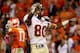 CLEMSON, SC - OCTOBER 19: Rashad Greene #80 of the Florida State Seminoles celebrates after scoring a touchdown against the Clemson Tigers during their game at Memorial Stadium on October 19, 2013 in Clemson, South Carolina. (Photo by Streeter Lecka/Get