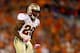 CLEMSON, SC - OCTOBER 19: Lamarcus Joyner #20 of the Florida State Seminoles reacts after a play against the Clemson Tigers during their game at Memorial Stadium on October 19, 2013 in Clemson, South Carolina. (Photo by Streeter Lecka/Getty Images)