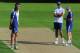 CHESTER-LE-STREET, ENGLAND - AUGUST 08: England coach Andy Flower (r) chats with captain Alastair Cook (2nd r) and coaches Richard Halsall (l) and Ashley Giles about the pitch before England practice at Emirates Durham ICG on August 8, 2013 in Chester-le