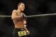 Jan 26, 2013; Chicago, IL, USA; Anthony Pettis celebrates after defeating Donald Cerrone (not pictured) during UFC on FOX 6 at the United Center. Mandatory Credit: David Banks-USA TODAY Sports