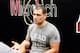 SAN JOSE, CA - OCTOBER 10, 2013: UFC fighter Cain Velasquez is interviewed during his media day workout at American Kickboxing Academy to promote his October 19, title fight with Junior dos Santos on October 10, 2013 in San Jose, California. (Photo by A