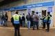 LONDON, ENGLAND - OCTOBER 19: Fans enter the ground through the turnstiles prior to the Barclays Premier League match between Chelsea and Cardiff City at Stamford Bridge on October 19, 2013 in London, England. (Photo by Mike Hewitt/Getty Images)