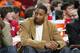 HOUSTON - OCTOBER 31: Tracy McGrady #3 of the Houston Rockets watches the game against the Portland Trail Blazers on October 31, 2009 at the Toyota Center in Houston, Texas. NOTE TO USER: User expressly acknowledges and agrees that, by downloading and/or