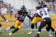 PITTSBURGH, PA - OCTOBER 20: Le'Veon Bell #26 of the Pittsburgh Steelers rushes against the Baltimore Ravens during the game on October 20, 2013 at Heinz Field in Pittsburgh, Pennsylvania. (Photo by Justin K. Aller/Getty Images)