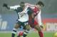 BERLIN - JANUARY 30: Nando Rafael of Berlin in action against Michael Ballack of Munich during The Bundesliga match between Hertha Berlin and FC Bayern Munich on January 30, 2005 at The Olympic Stadium in Berlin, Germany. (Photo by Stuart Franklin/Getty