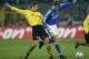 DORTMUND, GERMANY - JANUARY 30: Sebastian Kehl of Dortmund in action against Ebbe Sandof Schalke during the Bundsliga match between Borussia Dortmund and FC Schalke 04 at The Westfallen Stadium on 30 January, 2004 in Dortmund, Germany. (Photo by Stuart