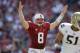 PALO ALTO, CA - OCTOBER 19: Kevin Hogan #8 of the Stanford Cardinal celebrates after the Cardinal scored a touchdown against the UCLA Bruins at Stanford Stadium on October 19, 2013 in Palo Alto, California. (Photo by Ezra Shaw/Getty Images)