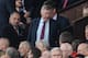 MANCHESTER, ENGLAND - SEPTEMBER 14: Former Manchester United manager Sir Alex Ferguson takes his seat during the Barclays Premier League match between Manchester United and Crystal Palace at Old Trafford on September 14, 2013 in Manchester, England. (Ph