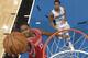 ORLANDO, FL - OCTOBER 26: Toney Douglas #15 of the Houston Rockets goes to the basket during the game between the Houston Rockets and the Orlando Magic on October 26, 2012 at Amway Center in Orlando, Florida. NOTE TO USER: User expressly acknowledges and