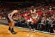 MIAMI, FL - OCTOBER 19: Dwyane Wade #3 of the Miami Heat looks to shoot a three pointer against the San Antonio Spurs during a game on October 19, 2013 at American Airlines Arena in Miami, Florida. NOTE TO USER: User expressly acknowledges and agrees that