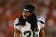 Oct 17, 2013; Phoenix, AZ, USA; Seattle Seahawks cornerback Richard Sherman in the second half against the Arizona Cardinals at University of Phoenix Stadium. Mandatory Credit: Mark J. Rebilas-USA TODAY Sports