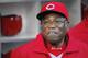 SAN DIEGO, CA - JULY 29: Dusty Baker #12 manager of the Cincinnati Reds looks on before a baseball game against the San Diego Padres at Petco Park on July 29, 2013 in San Diego, California. (Photo by Denis Poroy/Getty Images)