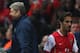 LONDON - OCTOBER 23: Arsenal Manager Arsene Wenger shakes hands with Aleksandr Hleb of Arsenal after he was substituted with team mate Mathieu Flamini during the UEFA Champions League Group H match between Arsenal and Slavia Prague at the Emirates Stadiu
