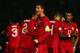 BELFAST, NORTHERN IRELAND - SEPTEMBER 06: Cristiano Ronaldo of Portugal celebrates scoring during the FIFA 2014 World Cup Qualifying Group F match between Northern Ireland and Portugal at Windsor Park on September 6, 2013 in Belfast, Northern Ireland. (