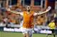 Sep 21, 2013; Houston, TX, USA; Houston Dynamo forward Will Bruin (12) celebrates his goal in the second half against the Chivas USA at BBVA Compass Stadium. Mandatory Credit: Soobum Im-USA TODAY Sports