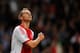 AMSTERDAM, NETHERLANDS - OCTOBER 01: Siem De Jong of Ajax reacts to a missed chance on goal during the UEFA Champions League Group H match between Ajax Amsterdam and AC Milan at Amsterdam Arena on October 1, 2013 in Amsterdam, Netherlands. (Photo by Dea