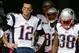 Oct 6, 2013; Cincinnati, OH, USA; New England Patriots quarterback Tom Brady (12) waits in the tunnel with teammates before the game against the Cincinnati Bengals at Paul Brown Stadium. Mandatory Credit: Marc Lebryk-USA TODAY Sports
