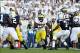 Oct 12, 2013; University Park, PA, USA; Michigan Wolverines running back Derrick Green (27) runs the ball during the second quarter against the Penn State Nittany Lions at Beaver Stadium. Mandatory Credit: Matthew O'Haren-USA TODAY Sports