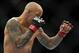Jun 22, 2012; Atlantic City, NJ, USA; Ross Pearson in a featherweight bout against Cub Swanson during UFC on FX at Revel Resort and Casino. Cub Swanson won the fight by technical knockout in the second round. Mandatory Credit: Joe Camporeale-USA TODAY S